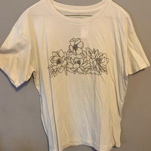 Billabong White Graphic Tee